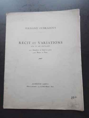 Partition piano basson recit - piano,