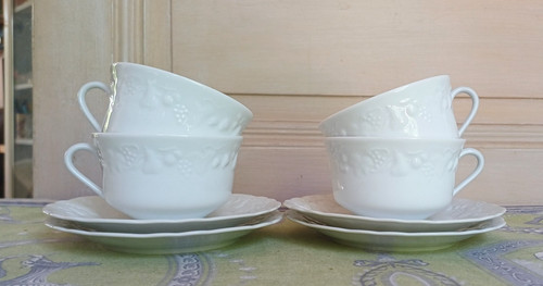 Lot tasses thé - 4, à
