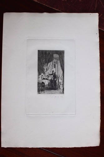 1876 eau forte - ✒,