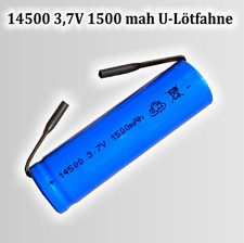 Icr 14500 3,7V 1500 MAH Avec LI-ION Rechargeable Batterie de Rechange