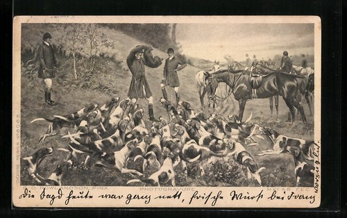 Carte postale chasseurs - , à