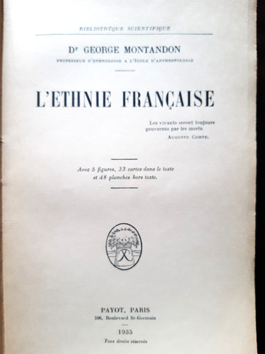 Ethnie française dr george - l'ethnie,