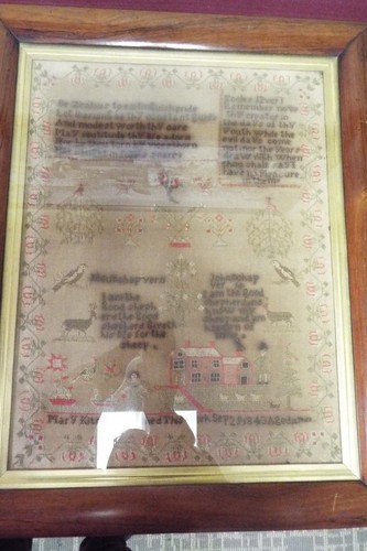 Antique 1843 cross stitch - antique-,