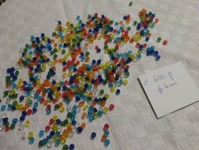 lot 600 perle de rocaille en verre multicolore sachet de 40g  abat jour broderie