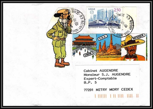 72878 porte timbre tintin