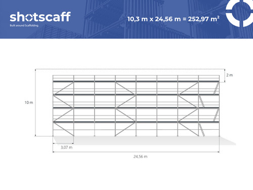 échafaudage aluminium - Échafaudage, en