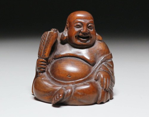Ancien netsuke japonais - japonais, hotei