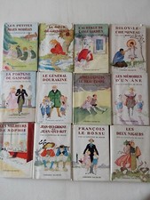 COMTESSE DE SÉGUR / LOT 12 anciens livres avec jaquettes / Bibliothèque rose 