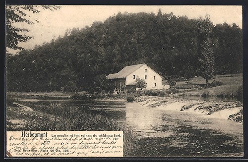 Cpa herbeumont moulin et - cpa,