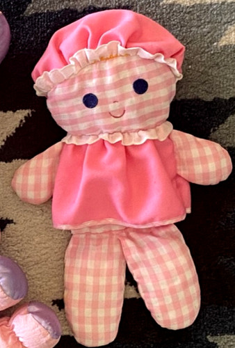 Doudou poupée vintage 30cm - poupée,