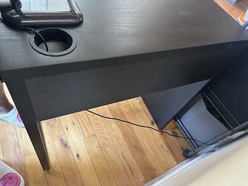Ikea micke desk black - -, black-brown