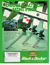 ADVERTISING ADVERTISING 114 1980 BLACK & DECKER Gardening Tools Hedge Trimmer