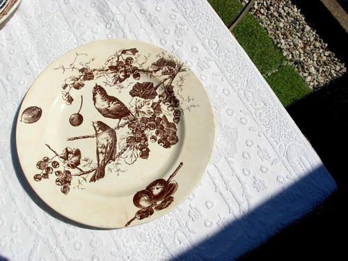 Plat ancien signé hautin - signé,