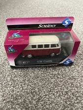 Solido 1:43 Volkswagen VW Transporter Combi Van Split Red & White 4534 Boxed