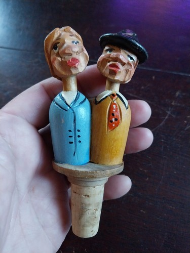 Bouchon bois sculpte - bouchon,