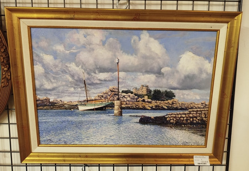 Tableau huile sur toile - sur,