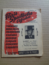 Programme Paris shows posters - December 11, 1946 - Theatre cinema concert
