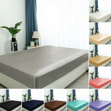 Drap Satin Drap Lit avec