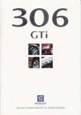 Catalogue Brochure Peugeot 306 GTI 11/1997 Belgique en flamand / vlaams