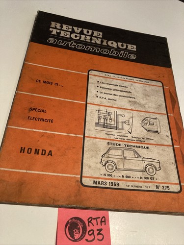 Honda n360 n600 n600gt revue - honda,