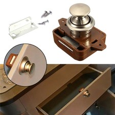 Bouton serrure caravane marron