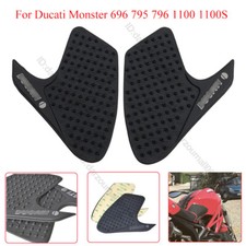 Tank Traction Pads Gas Knee Rubber Stickers For Ducati Monster 696 795 796 1100