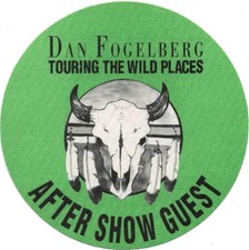 Dan Fogelberg 1990 The Wild Places concert tour Band Guest Backstage Pass