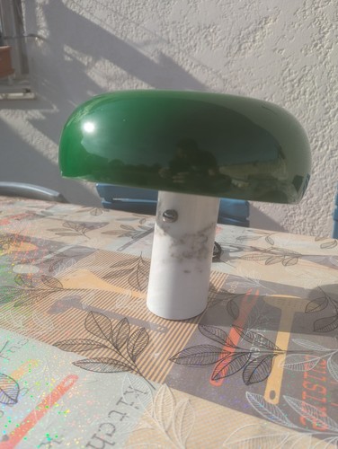 Lampe marbre métal - marbre, vert