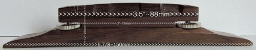 Archtop guitar bridge rosewood - bridge,