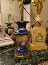 Ancienne Lampe En Faience