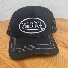 Von Dutch Embroidered Trucker Hat Snapback Hat - Black - Brand New - No tags