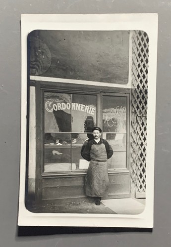 Carte photo cordonnier artisan - carte,