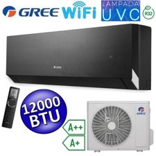Climatiseur mono-split R32 CLIVIA Noir WiFi Gree 12000 Btu A++/A+ lampe UVC de s