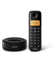 Philips D1601B Téléphone sans Fil d'intérieur Simple (DECT) - Noir
