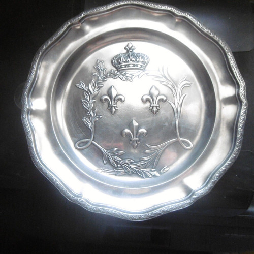 Assiette etain art - 850, gr