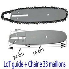 LOT Guide + chaine porte lame