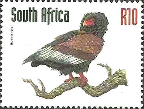 Timbre oiseaux rapaces afrique - timbre,