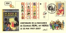 FRANCE 2007 FDC carte TINTIN