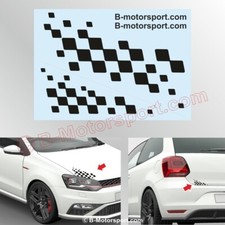 Sticker autocollant DAMIER