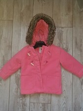 Manteau duffle coat fille rose