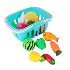  21 pièces jouets de cuisine enfant drôle faux fruits légumes coupe jouets de