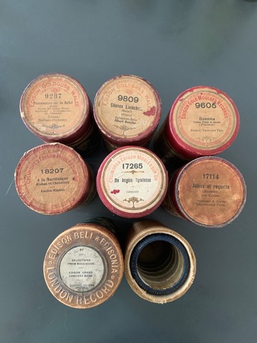 Lot cylindres edison anciens - lot,