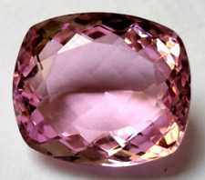 AAA 64 CT Grand coussin en kunzite rose taillé pierre précieuse en vrac cadea...
