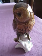 Saxon Porcelain Owl/Owl - Karl ENS Signature - 1970s/1980s.