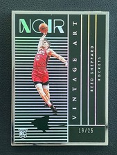Reed Sheppard 2024-25 Panini Noir Vintage Art Metal Frame /25 RC #283