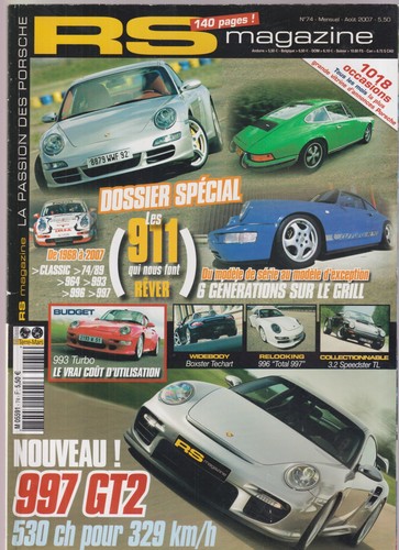 Magazine dossier 911 - rs, n°74