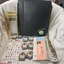 9 Cricut Cartridges w Keyboard Books Case Fonts Calligraphy  Vacation B23