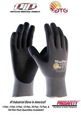 34-874 MaxiFlex Nitrile Grip Construction Landscaping Industrial PPE WORK GLOVES