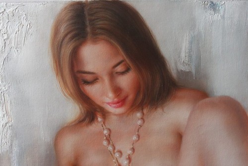 Portrait originale fille nue