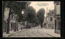 Old postcard Le Perreux, Avenue Ledru-Rollin, Porte du Parc 1918 